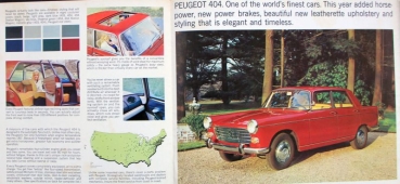 Peugeot 403 - 404 Modelprogram 1967 Carbrochure (1192)